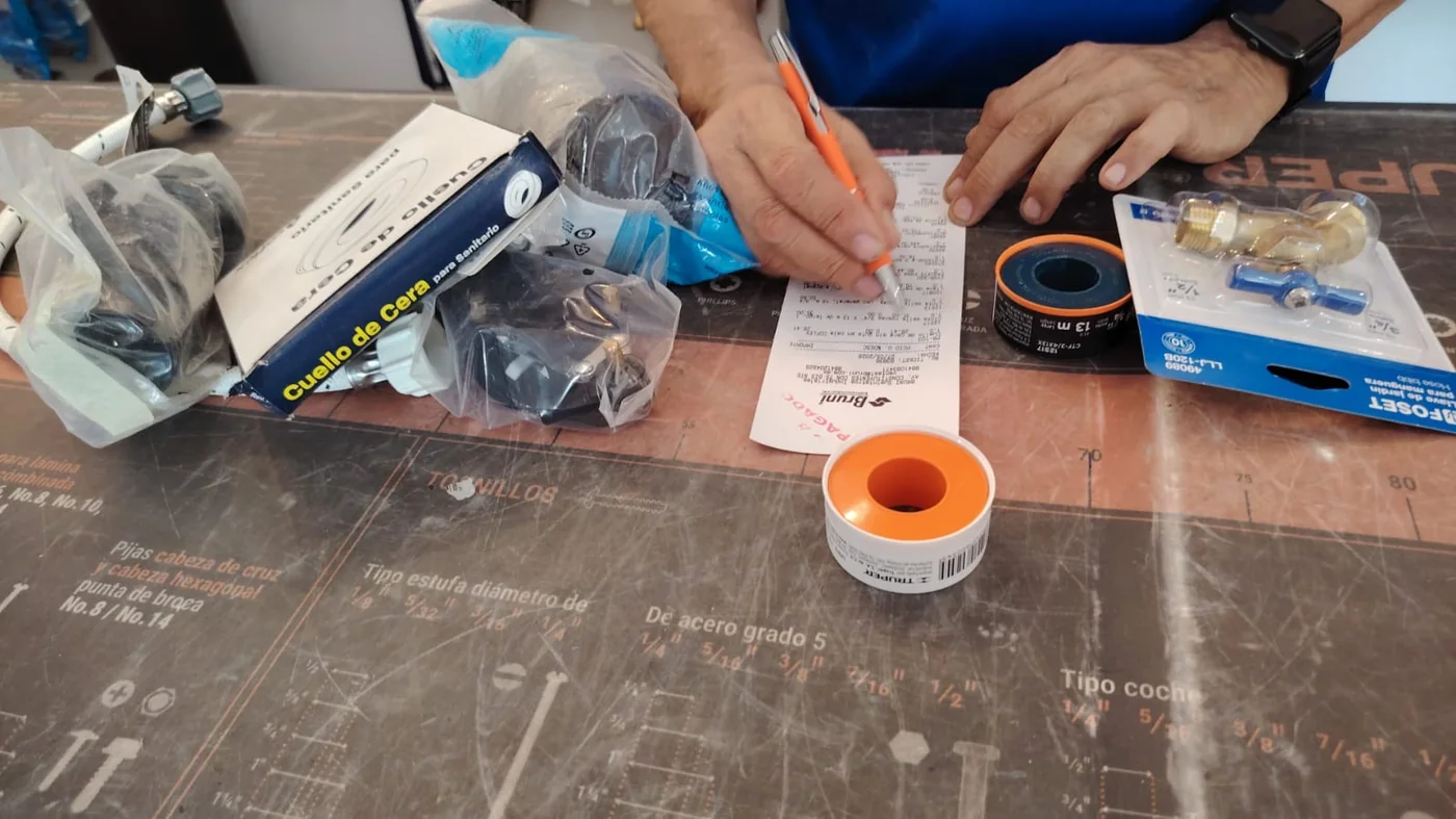 Insumos y materiales preparados para el trabajo