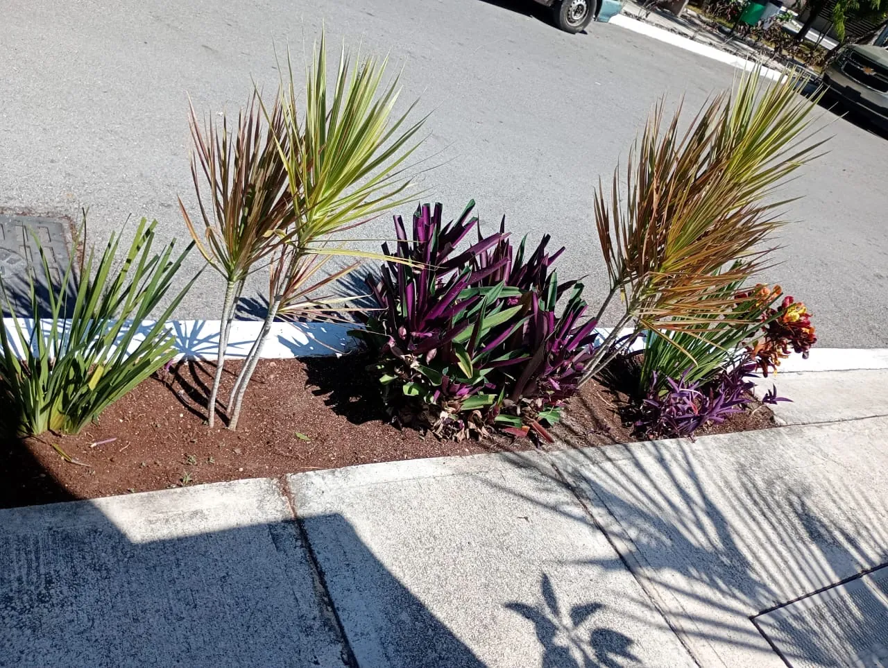 Jardinera ornamental terminada