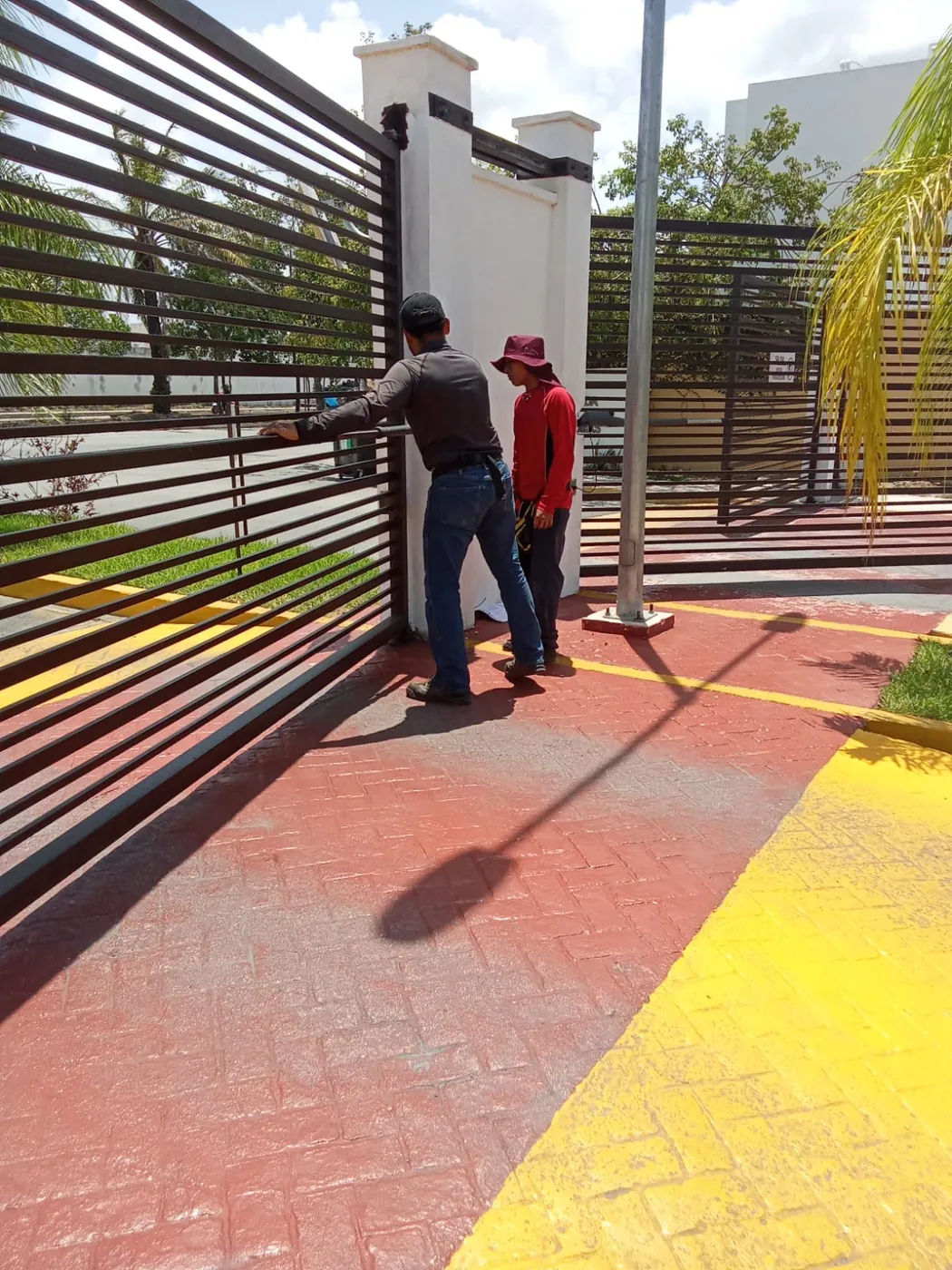 Pintura de acceso peatonal